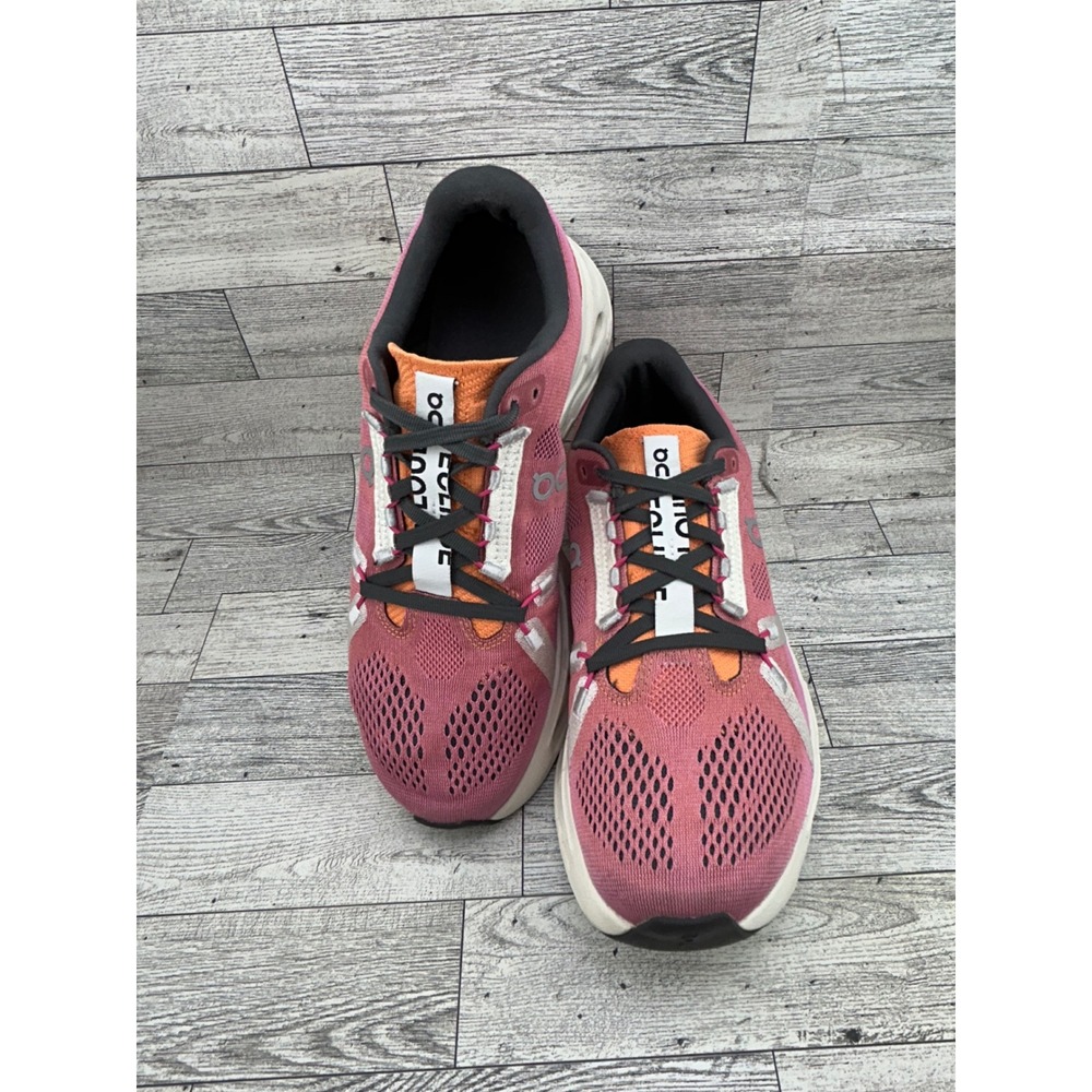 On Cloudsurfer Pink Orange Running Shoes Women Size 9 3WD30093128 CloudTec Phase